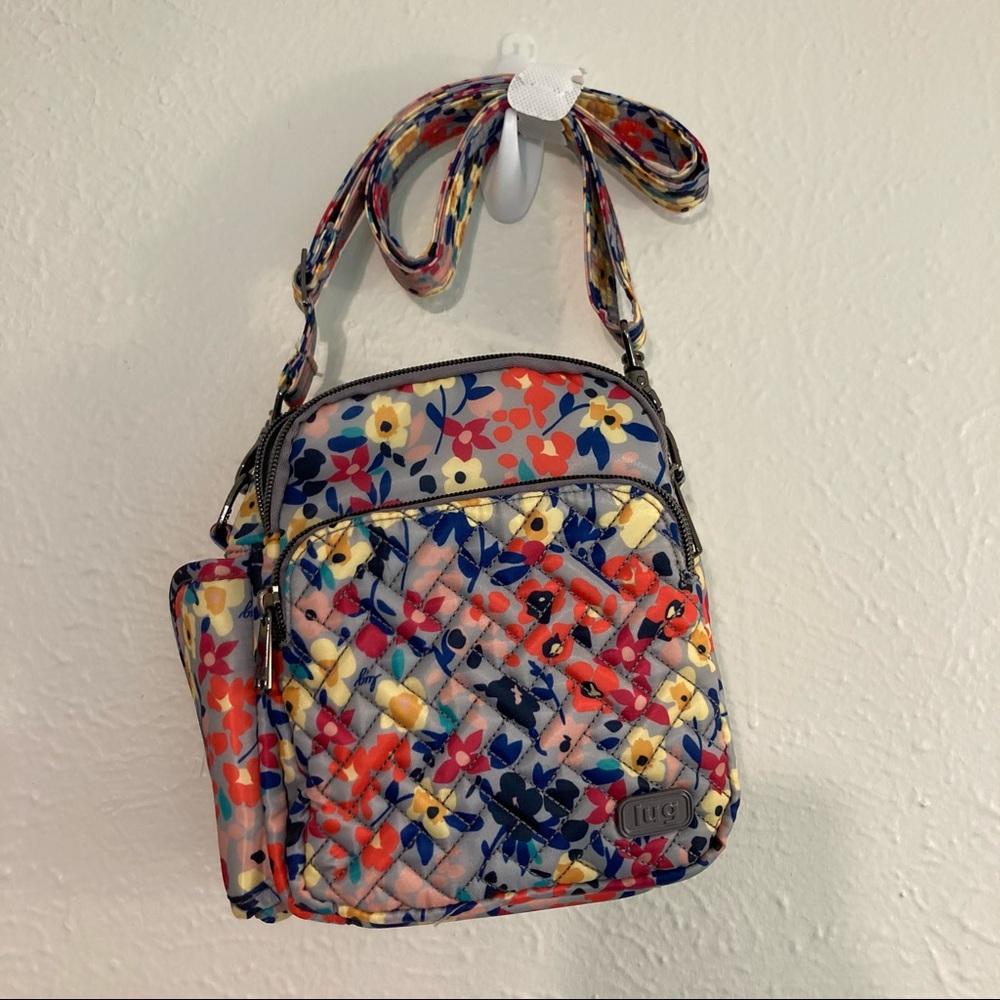 lug Flapper Convertible Crossbody Bag Floral NWT